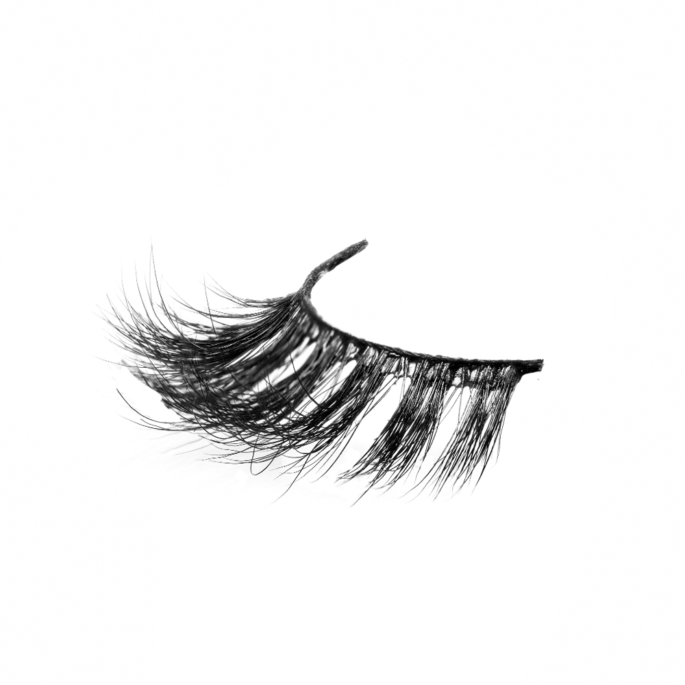 Wholesale Private label 100% real mink handmade and Luxury reusable  natural soft 5d mink lashes XJ40